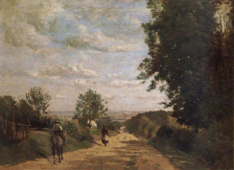 Corot Camille The road of sevres